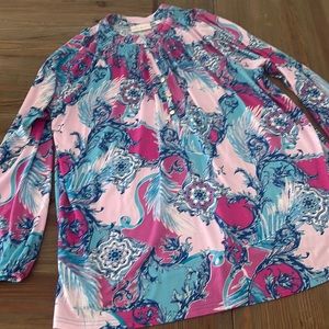 Belle Kim Gravel Tunic Top XL